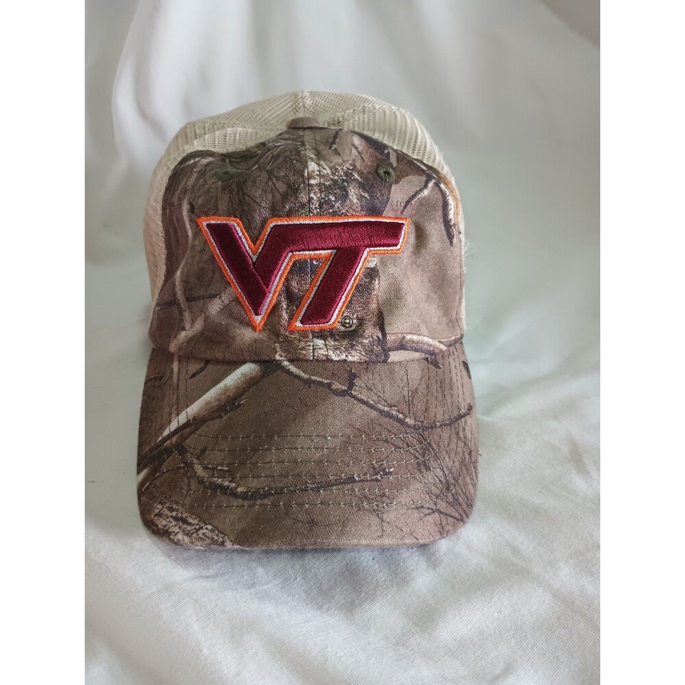 Men's VT Baseball Hat  Top Of The World Adjustable Band Camo Breathable Mesh